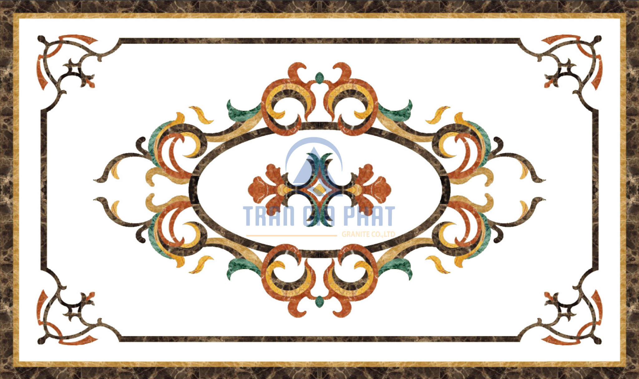 Đá hoa văn chữ nhật hiện đại R141