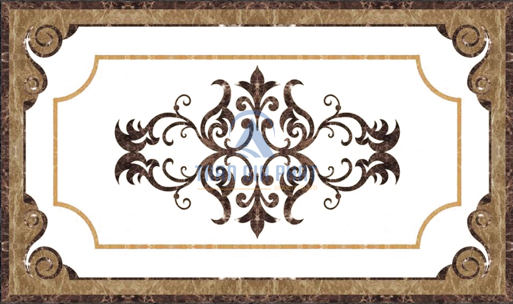 Đá hoa văn chữ nhật hiện đại R144