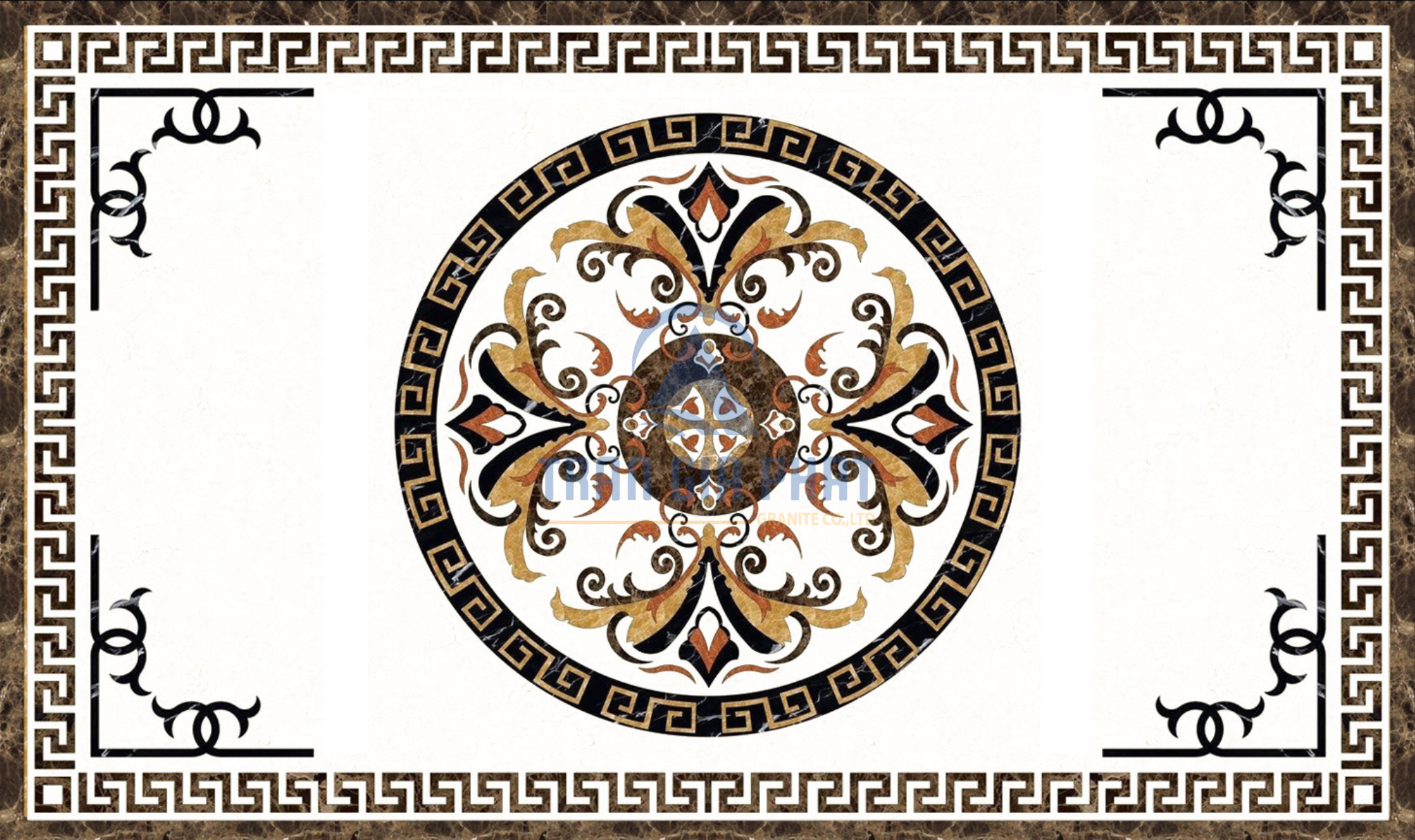 Đá hoa văn chữ nhật hiện đại R145