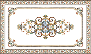 Đá hoa văn chữ nhật cổ điển R047