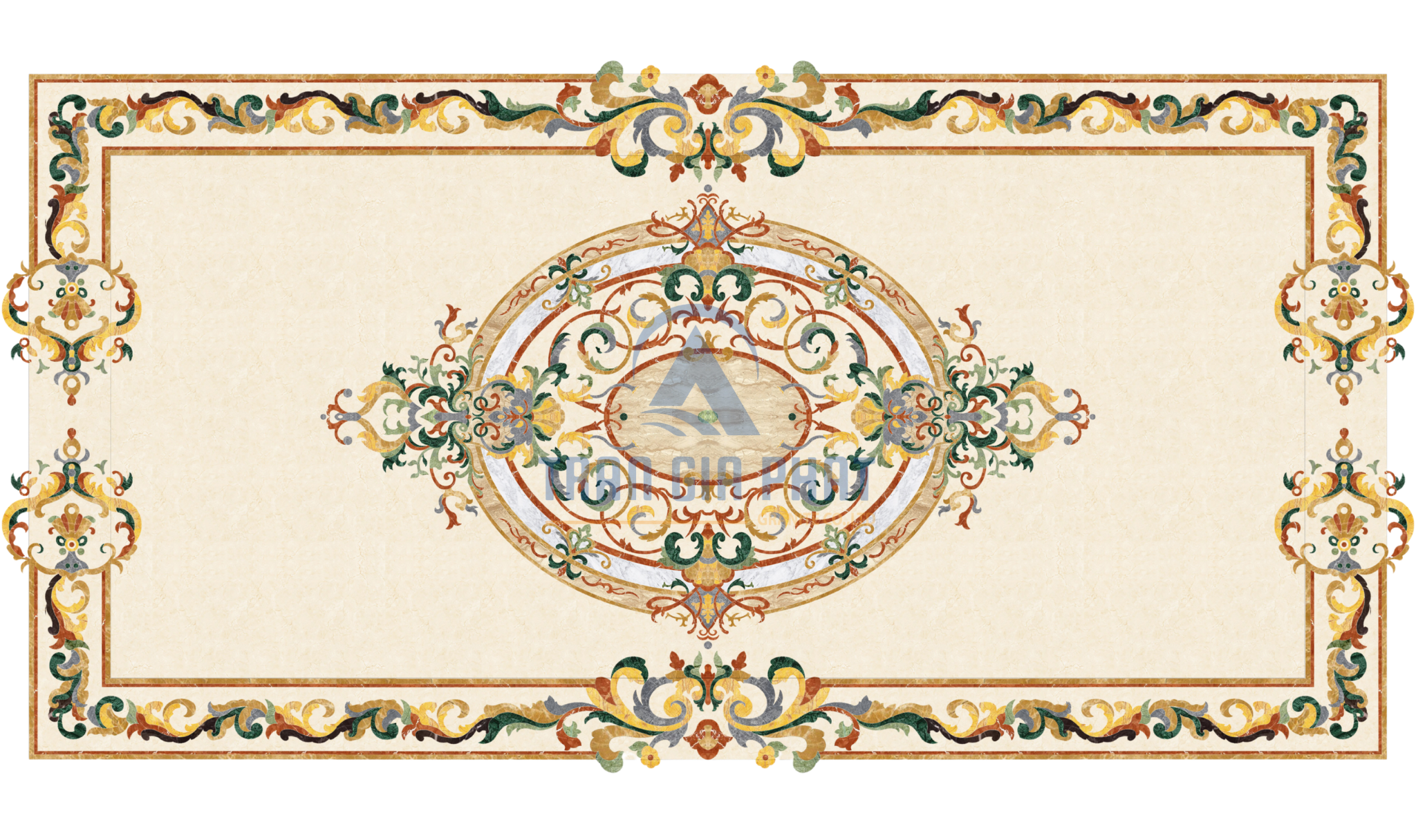 Đá hoa văn chữ nhật cao cấp R055