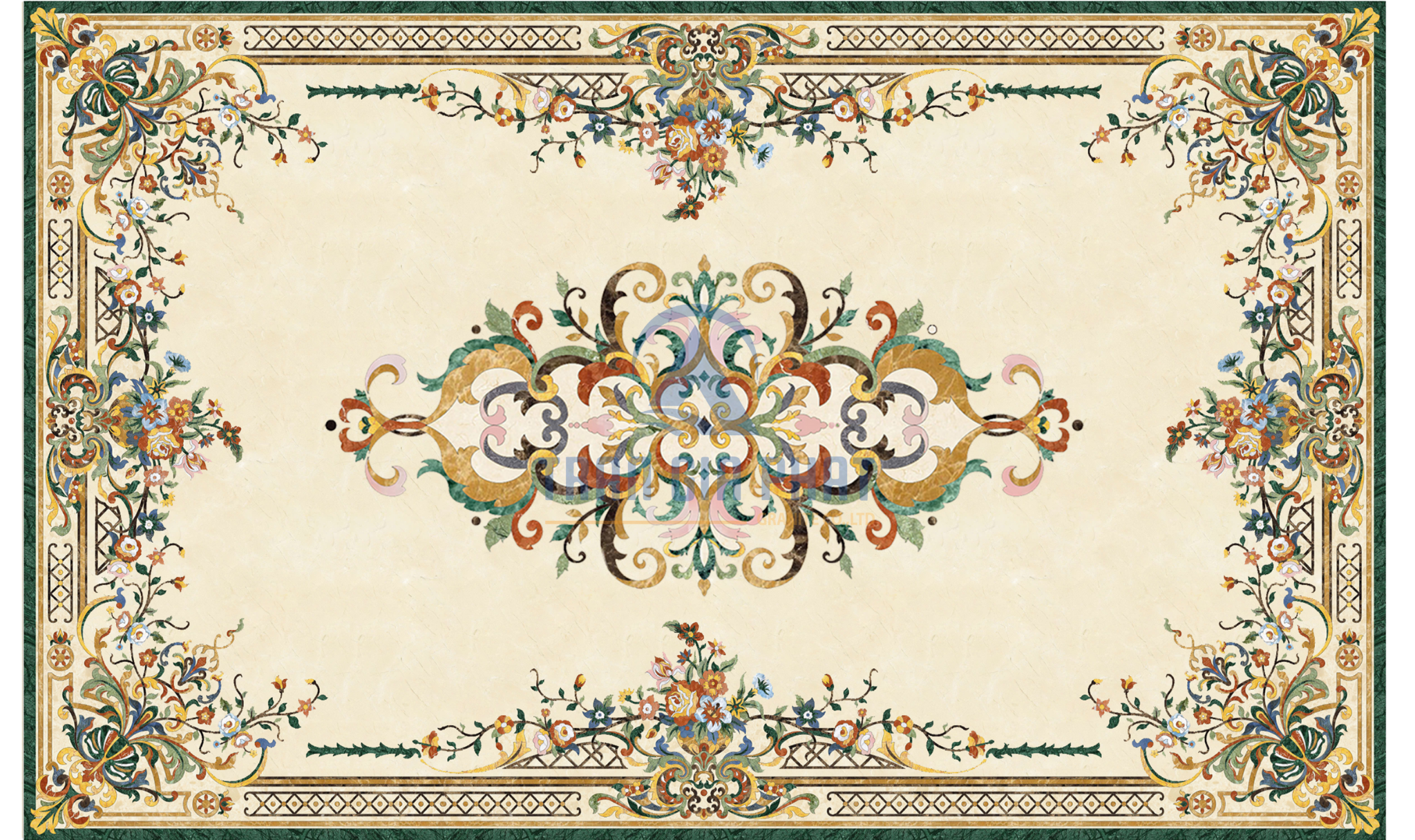 Đá hoa văn chữ nhật cao cấp R067