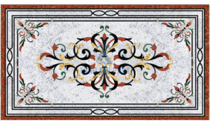 Đá hoa văn chữ nhật hiện đại R072