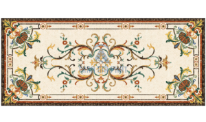 Đá hoa văn chữ nhật cổ điển R074