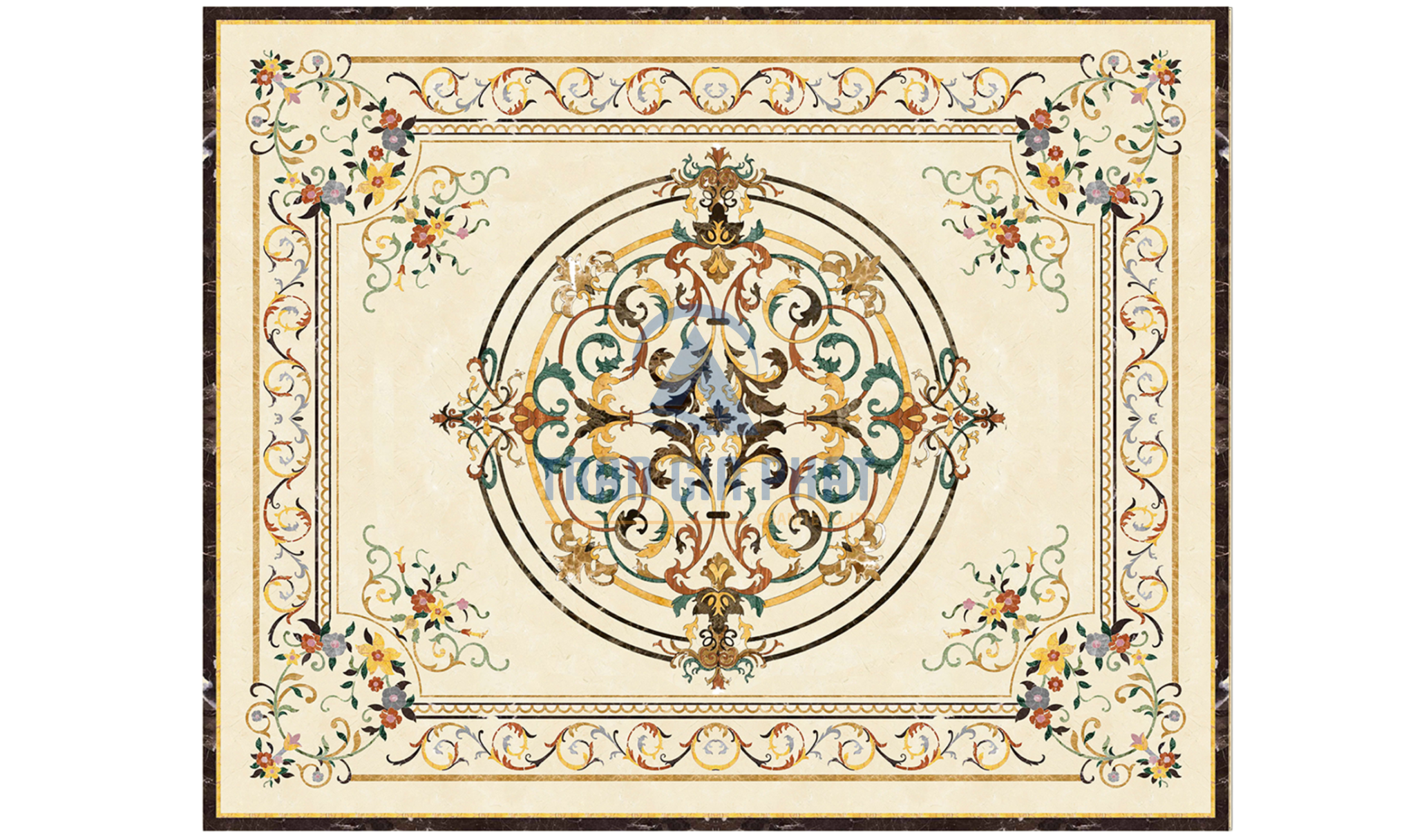 Đá hoa văn chữ nhật cao cấp R077