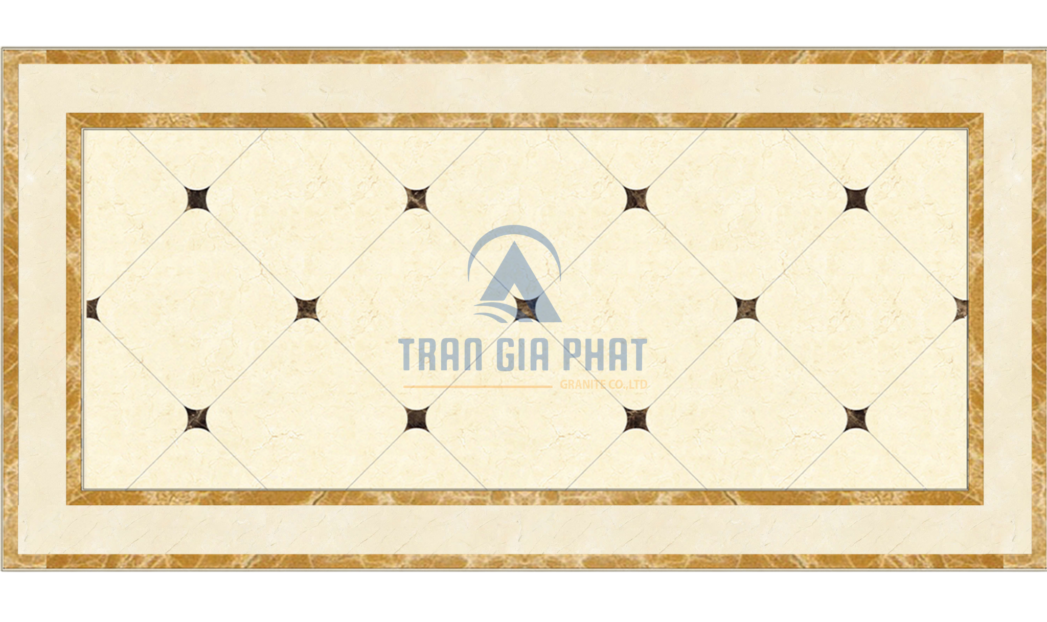 Đá hoa văn chữ nhật hiện đại R079