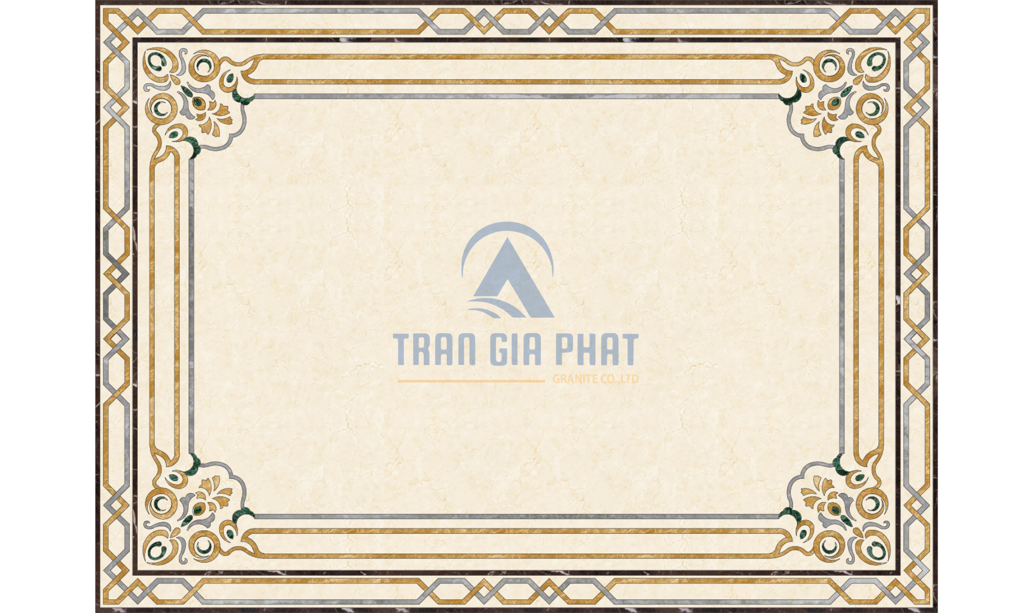 Đá hoa văn chữ nhật hiện đại R080