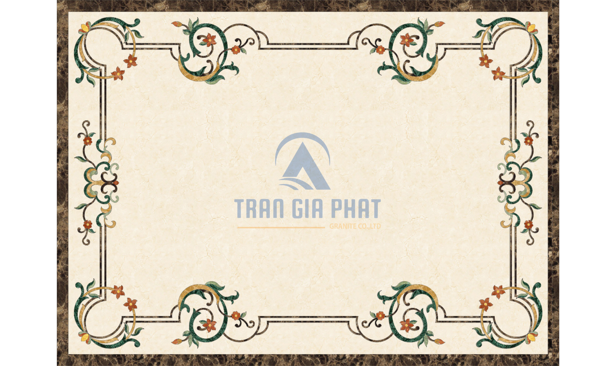 Đá hoa văn chữ nhật hiện đại R085