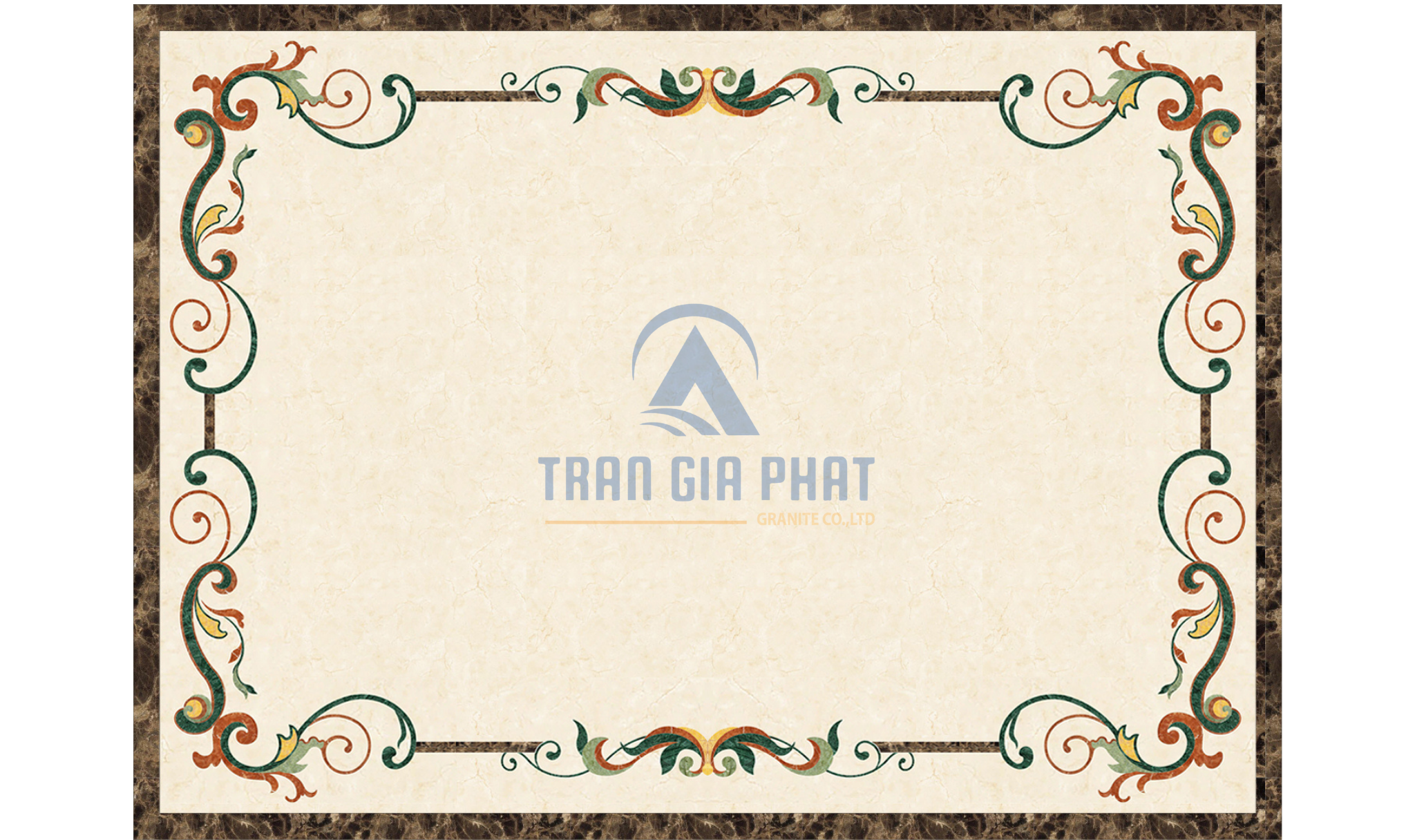 Đá hoa văn chữ nhật hiện đại R086