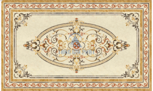 Đá hoa văn chữ nhật cổ điển R091