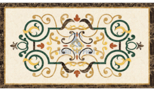 Đá hoa văn chữ nhật cổ điển R196