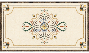 Đá hoa văn chữ nhật cổ điển R197