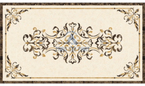 Đá hoa văn chữ nhật cổ điển R100