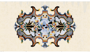 Đá hoa văn chữ nhật cổ điển R103