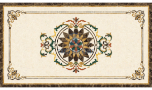 Đá hoa văn chữ nhật cổ điển R104