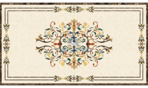 Đá hoa văn chữ nhật cổ điển R107