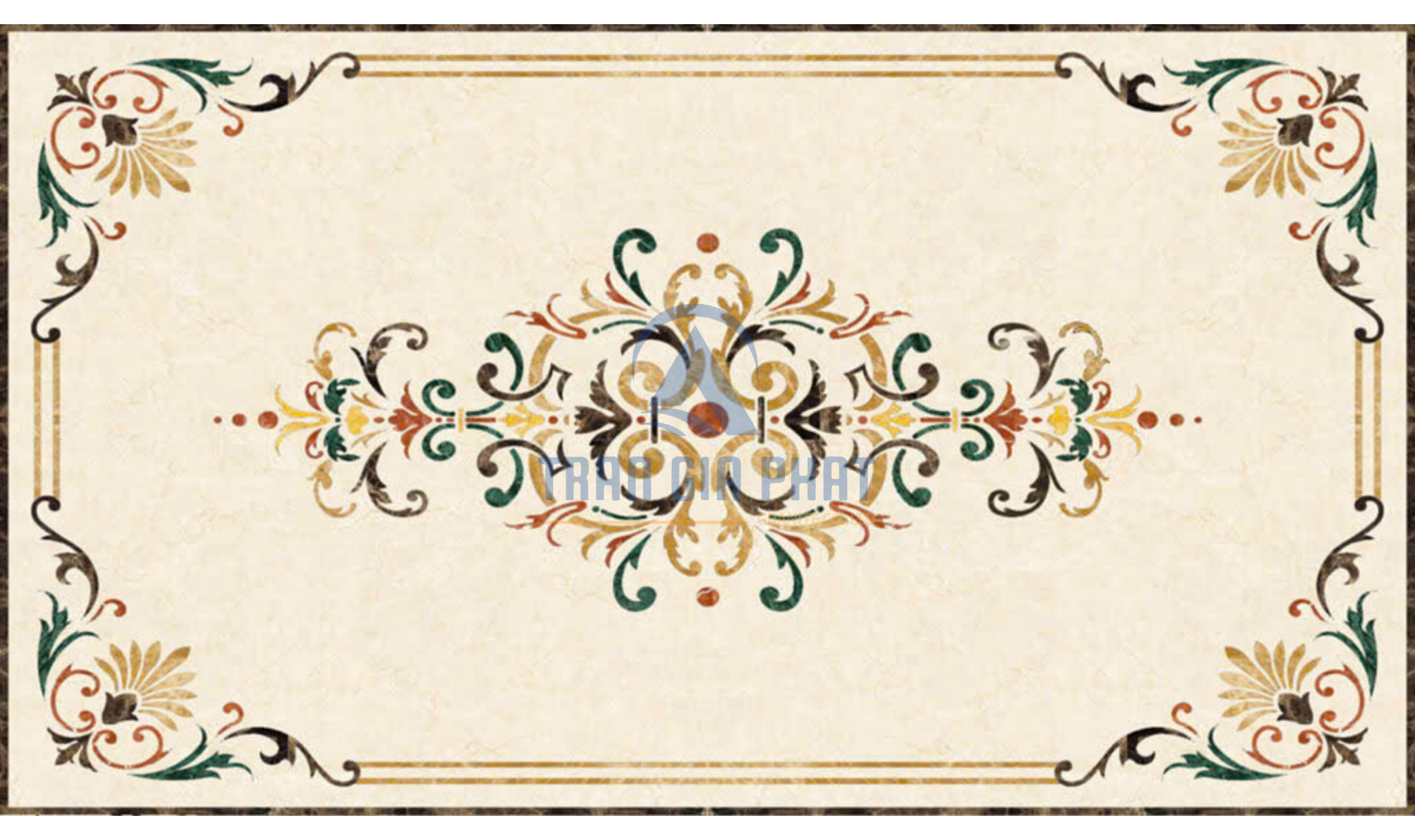 Đá hoa văn chữ nhật cổ điển R117