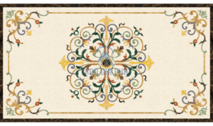 Đá hoa văn chữ nhật cổ điển R128