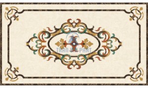 Đá hoa văn chữ nhật cổ điển R129