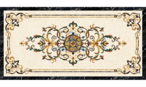 Đá hoa văn chữ nhật cổ điển R155