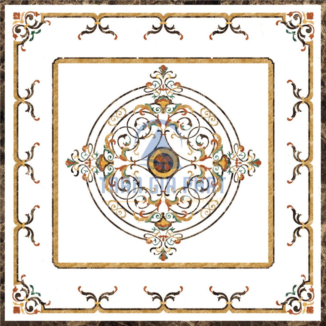 Đá Hoa Văn Vuông Cổ Điển S032