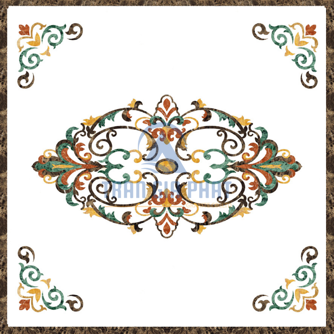 Đá Hoa Văn Vuông Cổ Điển S045