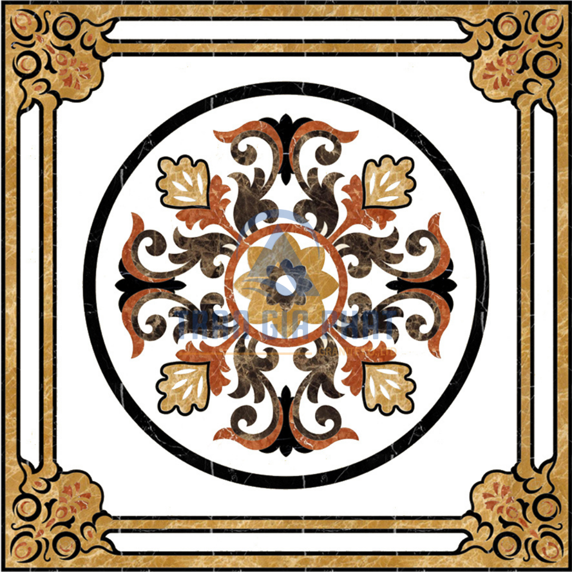 Đá Hoa Văn Vuông Hiện Đại S052