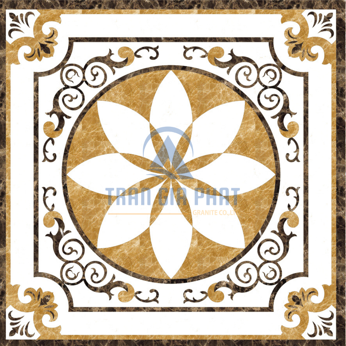 Đá Hoa Văn Vuông Hiện Đại S063