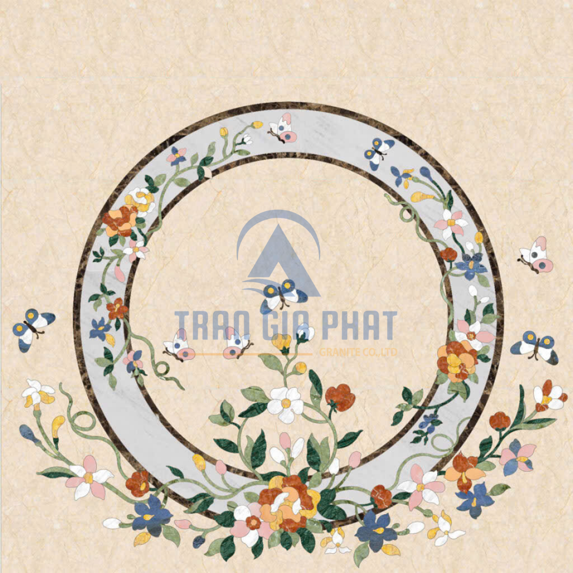 Đá Hoa Văn Vuông Cao Cấp S074