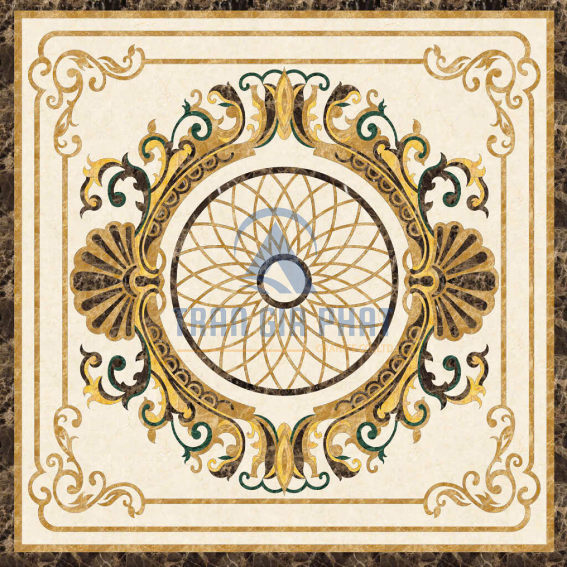 Đá Hoa Văn Vuông Cổ Điển S094