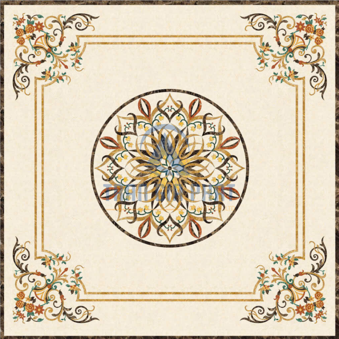 Đá Hoa Văn Vuông Cổ Điển S100