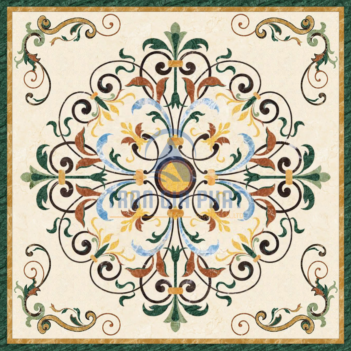 Đá Hoa Văn Vuông Cổ Điển S110